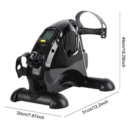 Mini Exercise Bike Arm and Leg Trainer anti Slip Foot Pedal Exercise Machine Adjustable under Desk Bike LCD Display for Seniors