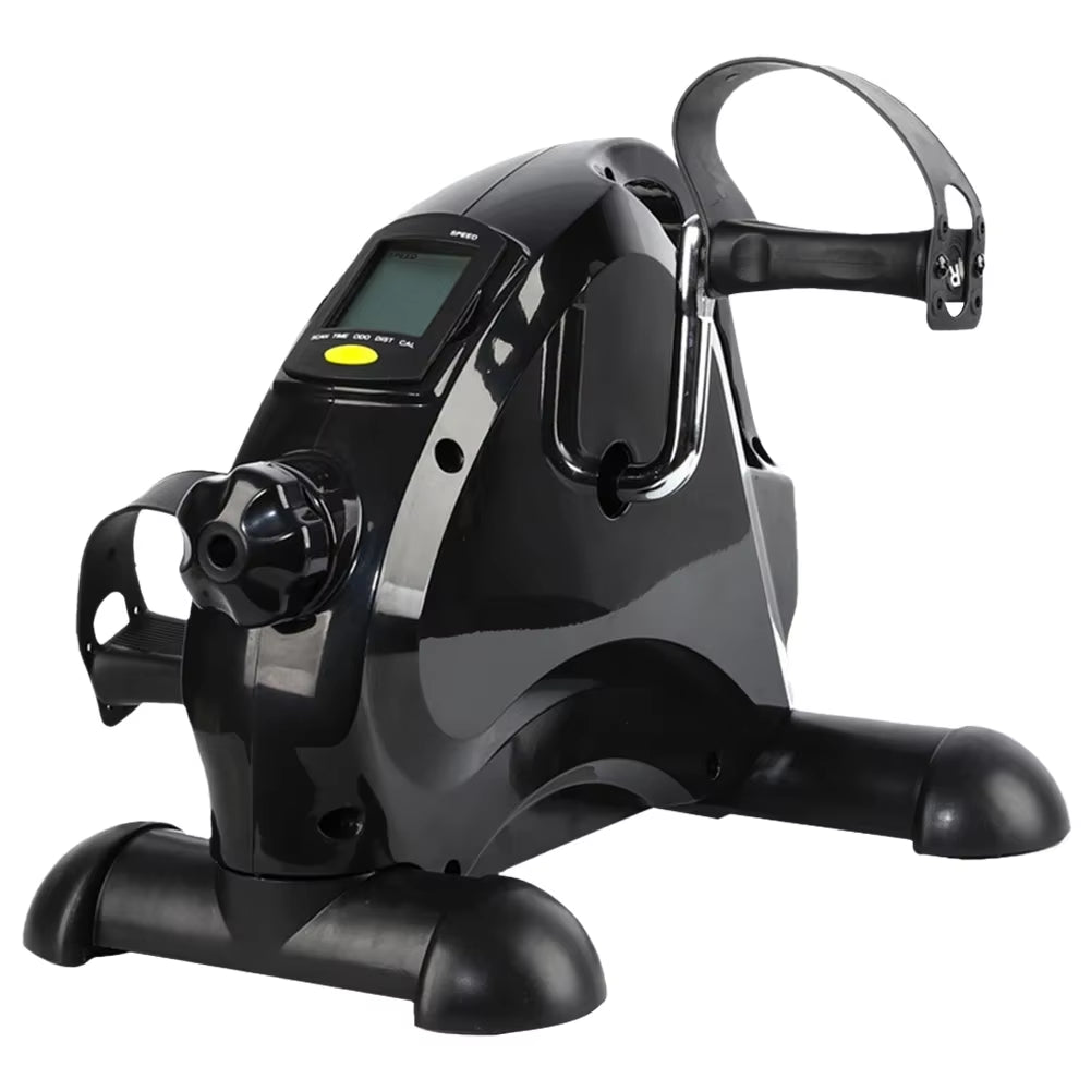 Mini Exercise Bike Arm and Leg Trainer anti Slip Foot Pedal Exercise Machine Adjustable under Desk Bike LCD Display for Seniors