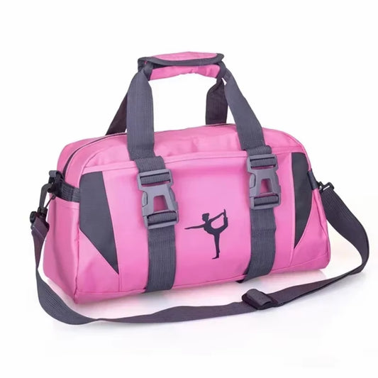 Yoga Fitness Bag Waterproof Nylon Training Shoulder Crossbody Sport Bags for Women Fitness Travel Duffel Clothes Gym Bags