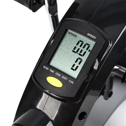 Mini Exercise Bike Arm and Leg Trainer anti Slip Foot Pedal Exercise Machine Adjustable under Desk Bike LCD Display for Seniors