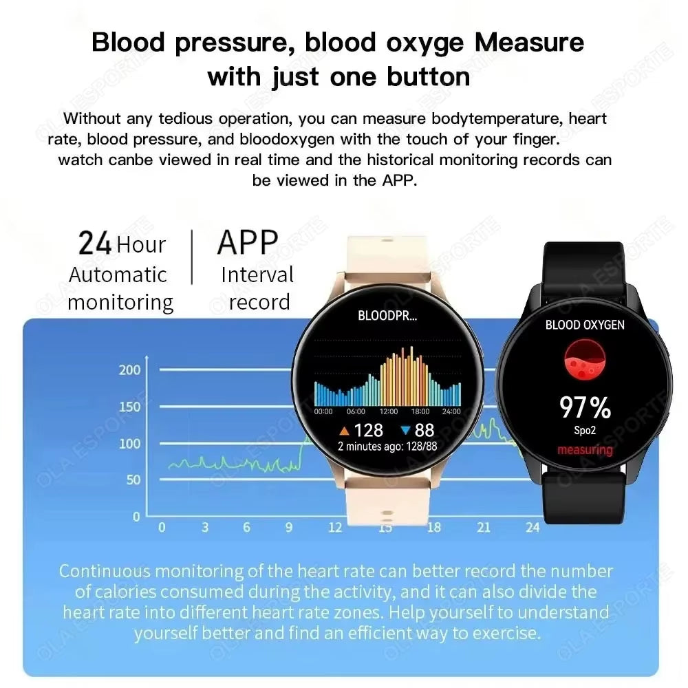 For Android IOS Smartwatch GPS Fitness Tracker Watch 6 Bluetooth Call Watches for Man Heart Rate Monitor Watch Men Women 2025New